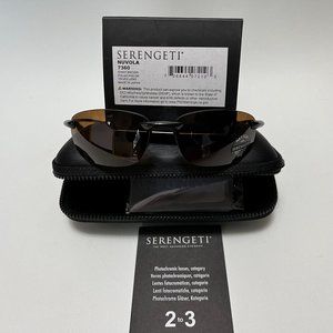 Serengeti Nuvola 7360 Sport Rimless Brown Polarized Photochromic Sunglasses